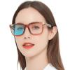 AEZUNI Bifocal Reading Glasses Women Large Square Blue Light Computer Readers Trendy Eyeglasses 1.00 1.25 1.50 1.75 2.00 2.25 2.50 2.75 3.00 3.50 (Tan,150) view 1