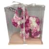 CalCastle Craft Rose Unicorn Soft Foam Flowers 10" x 10" x 6" with Optional Display Box (Hot Pink, with Box) view 1