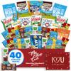 College Valentine's Day Allergy Friendly Snack Box (40 Variety Gluten Free, Dairy Free, Vegan Gift Basket Care Package) Popcorn, Pretzels, Fruit Strips, Fig Bar & More - My College Crate view 1