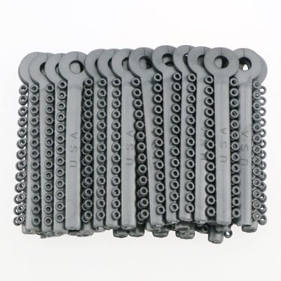 1040Pcs/Bag Dental Orthodontic Practice for Teeth Model Use Ligature Ties Elastic Rubber Bands Silver Grey Color 1040-8#