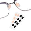 Soft Foam Nose Pads Self Adhesive Non-Slip Eyeglass Nose Pads, Thick Nosepads for Eyeglasses Sunglasses Glasses,8 Pairs,1.5MM Black and Nude view 1