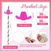 36 Pcs Bachelorette Cow Drinking Straws - Cowgirl Party Supplies, Cow Print Paper, Disco Black and White for Farm Birthday Bridal view 2