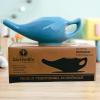 2activelife Yoga Neti Pot for Sinus & Congestion Cleaning| Microwave and Dishwasher Friendly | Leak Proof Durable Ceramic Neti Pot| Nasal Wash Handcrafted Durable Ceramic - Blue view 4