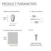 10 Pairs Upgraded Silicone Metal Core Silver Eyeglasses Nose Pads Screw in 1 Piece of Glasses Cleaning Cloth, Screw, Screwdriver Glasses Accessories Replacement Kit view 2