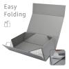 LIFELUM Large Gift Box,13.85 x 8.35 x 4.45 inch Grey Gift Box Set of 5 with Magnetic Lid for Presents with Ribbon,Card,Shredded Paper Filler Gift for Mom Valentine's Day,Christmas Presents view 2