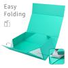 LIFELUM Large Gift Boxes with Lids,5 Pack 13.85 x 8.35 x 4.45 inch Rectangle Collapsible Gift Boxes with Ribbon,Card,Shredded Paper Filler Christmas,Birthdays view 2