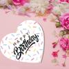 Andaz Press Happy Birthday Heart Shaped Gift Box with Lid, Heart Box For Treats, Sweets, Candy, Flowers, Jewelry, Strawberries, Chocolates, Gift for Kids, Him, Her, Food Safe, 8"x6", 1-Pack view 2