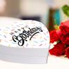 Andaz Press Happy Birthday Heart Shaped Gift Box with Lid, Heart Box For Treats, Sweets, Candy, Flowers, Jewelry, Strawberries, Chocolates, Gift for Kids, Him, Her, Food Safe, 8"x6", 1-Pack view 4
