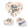 Andaz Press Valentine's Day Heart Shaped Box With Lid For You Heart Reusable Heart Shaped Treat Box Valentines Box, Sweets Flowers Lingerie Jewelry, Gift Packaging Food Safe, 1-Pack view 1