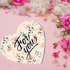 Andaz Press Valentine's Day Heart Shaped Box With Lid For You Heart Reusable Heart Shaped Treat Box Valentines Box, Sweets Flowers Lingerie Jewelry, Gift Packaging Food Safe, 1-Pack view 2