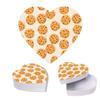 Andaz Press Valentine's Day Heart Shaped Box With Lid, Reusable Heart Shaped Valentines Premium Box For Chocolate Chip Cookies, Dessert Treat Box, Reusable Food Safe Packaging, 8"X6", 1-Pack view 1