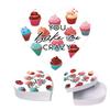 Andaz Press Valentines Day Heart Shaped Box With Lid, Funny You Bake Me Crazy Box For Mini Cupcakes, Reusable Heart Shaped Box, Reusable Food Safe Packaging, 8"X6", 1-Pack view 1