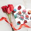 Andaz Press Valentines Day Heart Shaped Box With Lid, Funny You Bake Me Crazy Box For Mini Cupcakes, Reusable Heart Shaped Box, Reusable Food Safe Packaging, 8"X6", 1-Pack view 3