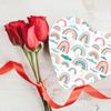 Andaz Press Valentines Day Heart Shaped Box With Lid, Rainbows Reusable Heart Shaped Box, Box For Treats, Sweets, Flowers, Jewelry, Toys, Kids Gift Packaging Food Safe, 8"X6", 1-Pack view 3