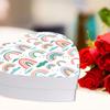 Andaz Press Valentines Day Heart Shaped Box With Lid, Rainbows Reusable Heart Shaped Box, Box For Treats, Sweets, Flowers, Jewelry, Toys, Kids Gift Packaging Food Safe, 8"X6", 1-Pack view 4
