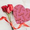 Andaz Press Valentine's Day Heart Shaped Box With Lid, Funny Valentines Reusable Heart Shaped Box For For Bacon, Gag Gift Box For Bacon Lovers, Reusable Food Safe Packaging, 8"X6", 1-Pack view 3