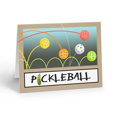 Stonehouse Collection Pickleball Note Cards - 10 Boxed Pickle Ball Cards - Sports Cards USA Made (Pickleball)