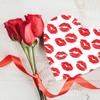 Andaz Press Valentines Day Heart Shaped Box With Lid, Kisses & Lip Design Reusable Heart Shaped Box For Treats Sweets Flowers Lingerie Jewelry, Gift Packaging Food Safe, 1-Pack view 3