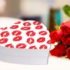 Andaz Press Valentines Day Heart Shaped Box With Lid, Kisses & Lip Design Reusable Heart Shaped Box For Treats Sweets Flowers Lingerie Jewelry, Gift Packaging Food Safe, 1-Pack view 4