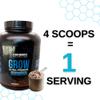 GENESIX NUTRITION Grow Protein Powder Dietary Supplement Supporting Muscle Growth & Recovery | Pure Micronized Creatine Ultra-Premium Lean Mass Gainer | Chocolate | 20 Servings 5.3kg view 3