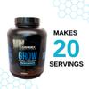 GENESIX NUTRITION Grow Protein Powder Dietary Supplement Supporting Muscle Growth & Recovery | Pure Micronized Creatine Ultra-Premium Lean Mass Gainer | Chocolate | 20 Servings 5.3kg view 4
