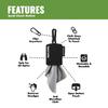 SPUDZ Classic Microfiber Lens Cleaner  Clip-On Pouch, Washable  for Binoculars, Scopes, Glasses, Screens | Brookie, 6 x 6 Inch view 3