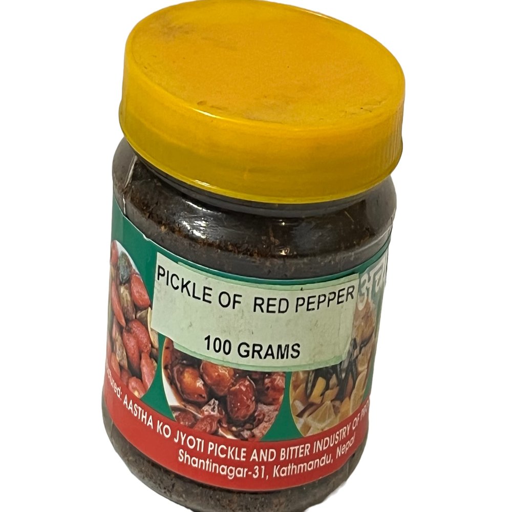 Fresh Himalayas Authentic Nepali Timur Szechuan Pepper Hot Pickle Powder Natural Typical Nepali Indian Flavor - Sour Spicy Chilli Timur Ko Chhop Pickles Con Chile Trocitos, A Sour Tangy - Agria  100g Jar