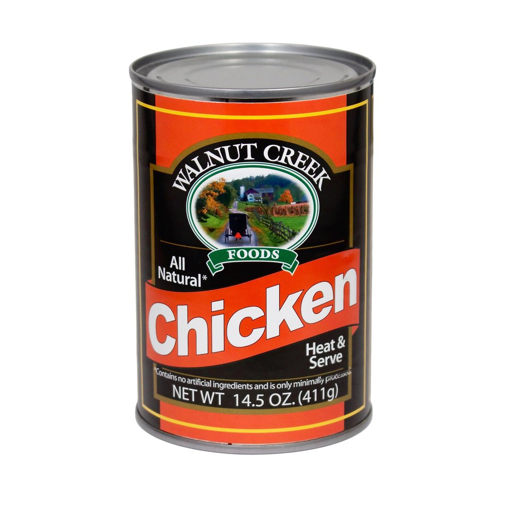 AmishTastes Walnut Creek Canned Boneless Chicken Pieces, All Natural, Heat & Serve, 14.5 Oz. (Pack of 2)
