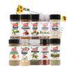 June Street Market New Kitchen Starter 10 Piece Gift Set with Basil, Cayenne, Chili Powder, Cumin, Garlic, Italian, Onion Powder, Oregano, Rosemary, Paprika and Blank Recipe Cards (style may vary) view 1