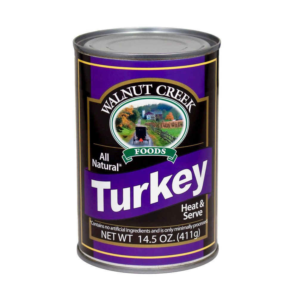 AmishTastes Walnut Creek Canned Boneless Turkey Pieces, All Natural, Heat & Serve, 14.5 Oz. (Pack of 2)