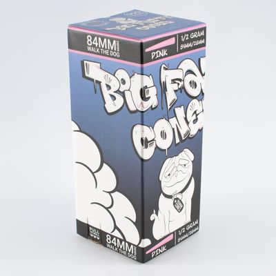 Big Fatty Cones - Pink | 900 Pack | 84mm/26mm Pre Rolled Cones with Tips |100% Organic, GMO & Pesticide Free | RVTUS
