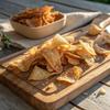 Flock Keto Chicken Skin Chips Big bags | Salt and Vinegar Flavo | Low Carb, High Protein, Gluten-Free Chicken Crisps Large bags, Keto Snack, Protein Crackers, family size Diet Snacks, 4-Pack (2.5oz) view 3