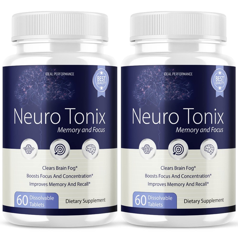 (2 Pack) Neurotonix Memory Supplement - Official Formula - Neuro Tonix Memory Tablets for Focus and Memory, Neruotonix Brain Supplement Pills, Neuro Tonix Advanced Formula Maximum (120 Capsules)