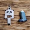 Bow Wow Pet Wear Panda Inhaler Holder Key Chain view 3