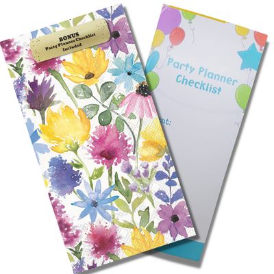 Watercolor Colorful Floral Bathroom Guest Towels Disposable Paper Towels 32 Count (Colorful Floral)