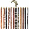 A.A.Nauticals Wooden Walking Stick Cane for Men & Women-Raven Head, Vintage Handmade Personalized & Collapsible, Gift for Men(12 Walking Sticks Design, Golden Polished Brass Head/Handle)-AANWS24-WS4 view 1