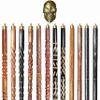 A.A.Nauticals Wooden Walking Stick Cane for Men & Women-Skull Head, Vintage Handmade Personalized & Collapsible, Gift for Men(12 Walking Sticks Design, Brown Antique Brass Head/Handle)-AANWS21-WS10 view 1