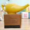 2activelife Yoga Neti Pot for Sinus & Congestion Cleaning| Microwave and Dishwasher Friendly | Leak Proof Durable Ceramic Neti Pot| Nasal Wash Handcrafted Durable Ceramic - Crackle Yellow view 2