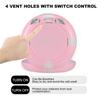 2PCS Retainer Case with Mirror and Adjustable Vent Holes, Cute Slim Aligner Case Compatible with Invisalign, Night Mouth Guard Case, With Retainer Remover Tool, Chew & Brush, White+Pink view 2