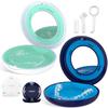 2PCS Retainer Case with Mirror and Adjustable Vent Holes, Compatible with Invisalign view 1