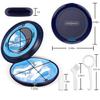 2PCS Retainer Case with Mirror and Adjustable Vent Holes, Compatible with Invisalign view 3