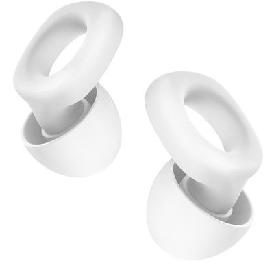 Fita + Silicone Ear Plugs for Noise Reduction, Reusable, White, 33 dB NRR, 3 Sizes (S/M/L), 3 Pairs Ear Tips, Sleeping, Working, Shooting, Motorcycling, Traveling, Concerts