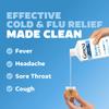 Genexa Clean Cold & Flu Relief, Dye Free, 0% Artificial Additives, Severe Daytime Medicine for Body Pain, Cough, Cold and Flu, Headache, Fever, Chest Congestion, Organic Blueberry Flavor, 6 fl oz view 4