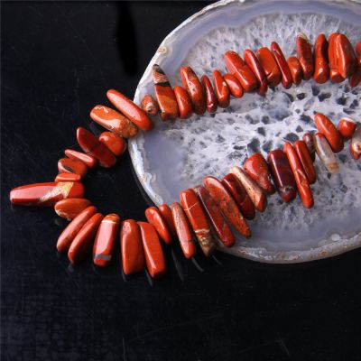 100g Irregular Stone Bead Smooth Beads Agates Crystal Quartz Drilled Stick Beaded for Making Jewelry,24.Red Stone,100g