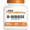 BulkSupplements.com D-Ribose Capsules - Ribose Supplement, for Energy Support - Gluten Free, 7 Capsules per Serving (5000mg), 210 Count (Pack of 1) view 1