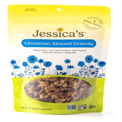 Jessica's Granola - Cinnamon Almond, Handmade, Non-GMO, Gluten-Free, Whole Grain, 11oz