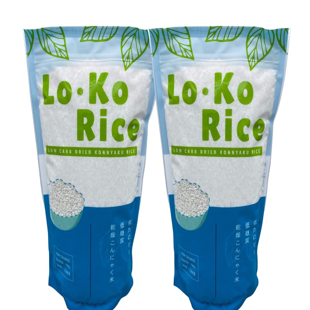 Konjac rice,shirataki rice,Low Calorie,Keto Friendly,LO KO RICE, Healthy, Low-Carb,Holiday Gifts, Sushi,Healthy Diet,californiaroll 35.27oz(1Kg)2bag(2kg)