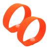 AcuBracelet Waterproof Motion Sickness Anti-Nausea Wristbands-Set of 2 Acupressure Bracelets for Vertigo, Morning Sickness, Carsickness and Travel Stress-Natural Healing (Small 6, Orange) view 1