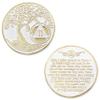 1 to 50 Year Twisted Tree of Life Sobriety Coin - Gold Plated AA Chips & Medallions - 11 Year Sobriety Coin - White view 3