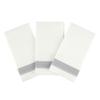 Cloth Feel Dinner Napkins with Silver Design Disposable - Single Use Linen Feel Guest Towels, Absorbent, Soft, Elegant, Bathroom Hand Towels, Party, Wedding, Napkins, Tablesetting (50) view 3